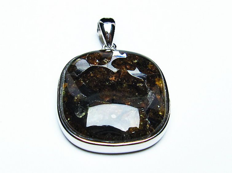 パラサイト隕石 かんらん石 ペンダント [t453-3041] 1枚目