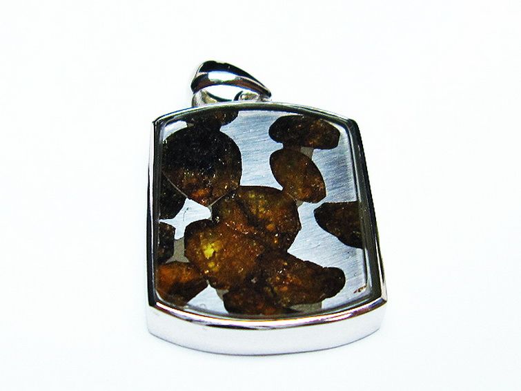 パラサイト隕石 かんらん石 ペンダント [t453-3053] 1枚目