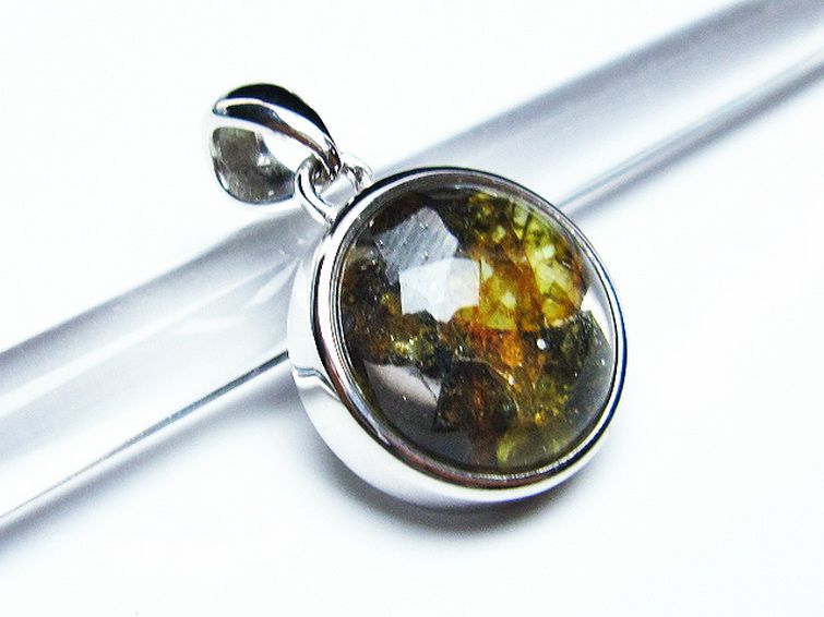 パラサイト隕石 かんらん石 ペンダント [t453-3108] 3枚目