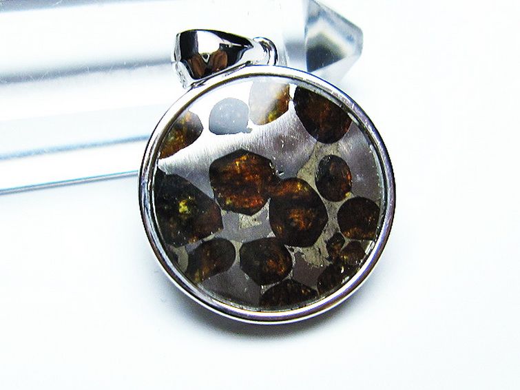 パラサイト隕石 かんらん石 ペンダント [t453-3196] 2枚目