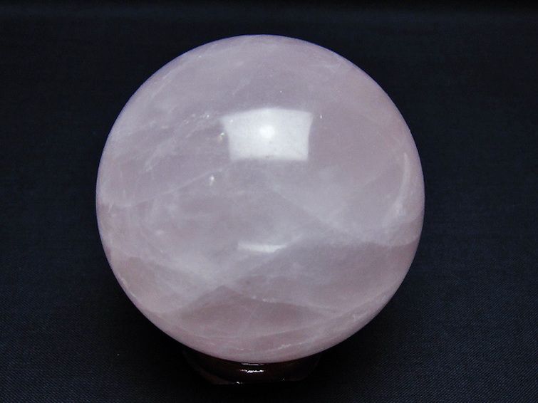 ローズクォーツ 丸玉 69mm [t456-14624] 3枚目
