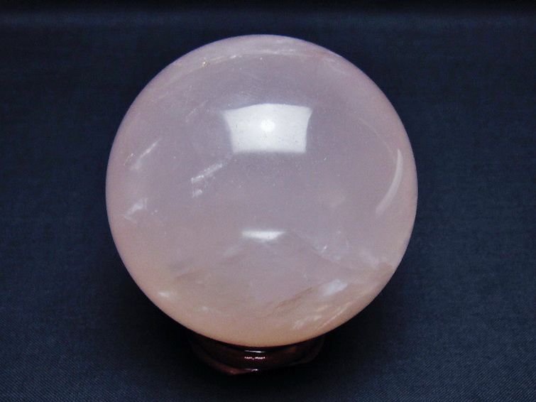 ローズクォーツ 丸玉 68mm [t456-14625] 3枚目