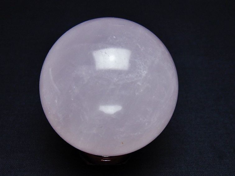 ローズクォーツ 丸玉 56mm [t456-14639] 3枚目