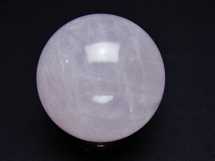 ローズクォーツ 丸玉 57mm [t456-14641] 3枚目