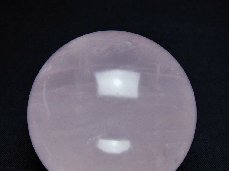 ローズクォーツ 丸玉 52mm [t456-14645] 2枚目