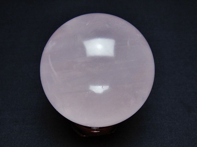 ローズクォーツ 丸玉 52mm [t456-14645] 3枚目