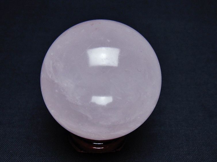 ローズクォーツ 丸玉 44mm [t456-14650] 3枚目