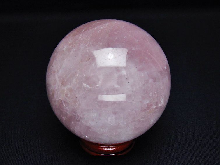 ローズクォーツ 丸玉 67mm [t456-14758] 3枚目