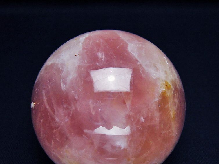 ローズクォーツ 丸玉 70mm [t456-14764] 2枚目