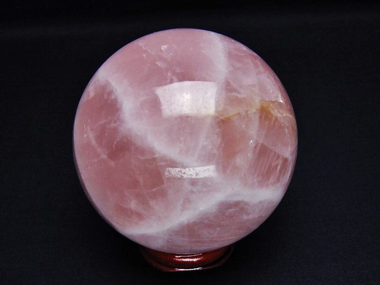 ローズクォーツ 丸玉 70mm [t456-14765] 3枚目