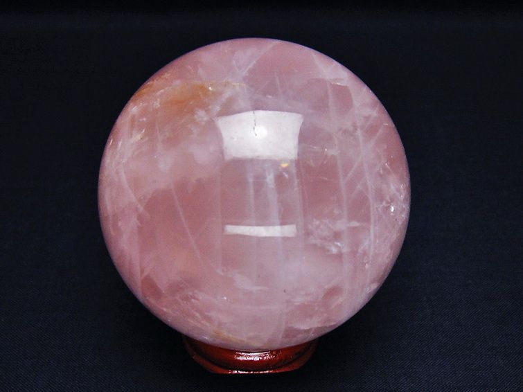 ローズクォーツ 丸玉 67mm [t456-14796] 3枚目