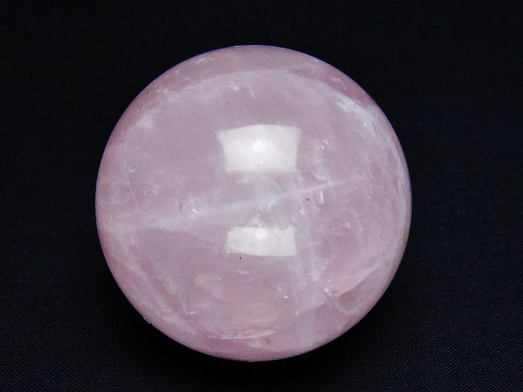 ローズクォーツ 丸玉 52mm [t456-14812] 1枚目