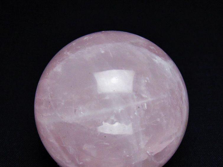 ローズクォーツ 丸玉 52mm [t456-14812] 2枚目