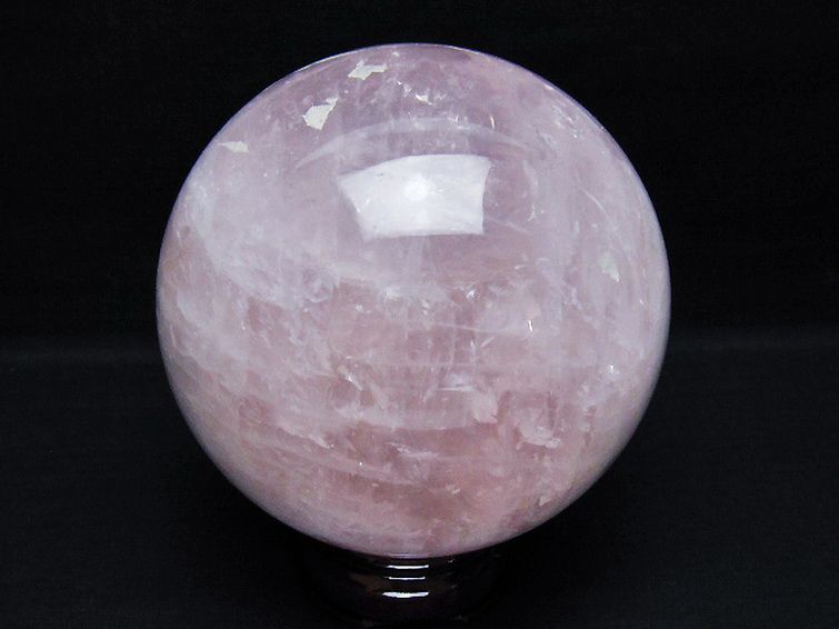 2.1Kg ローズクォーツ 丸玉 120mm [T456-15243] 3枚目