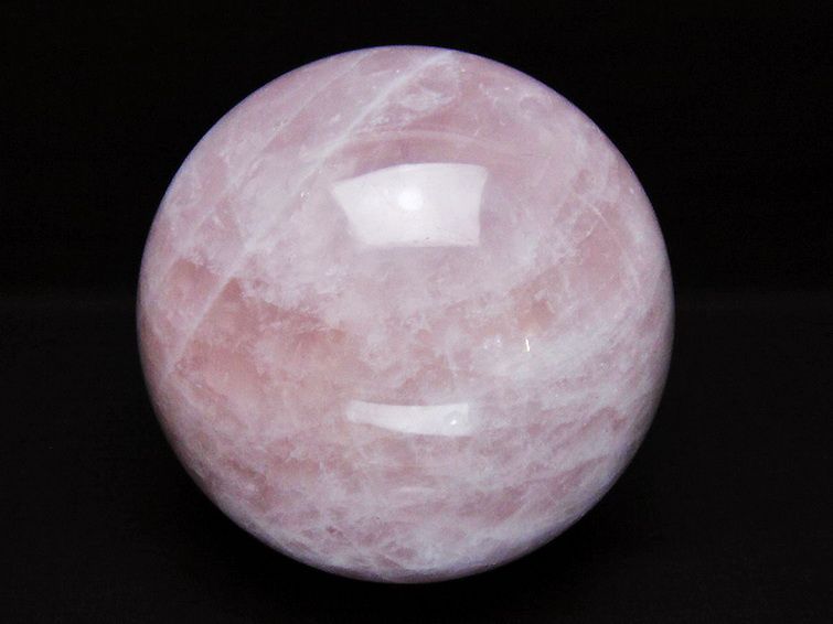 2.7Kg ローズクォーツ 丸玉 127mm [t456-15252] 1枚目