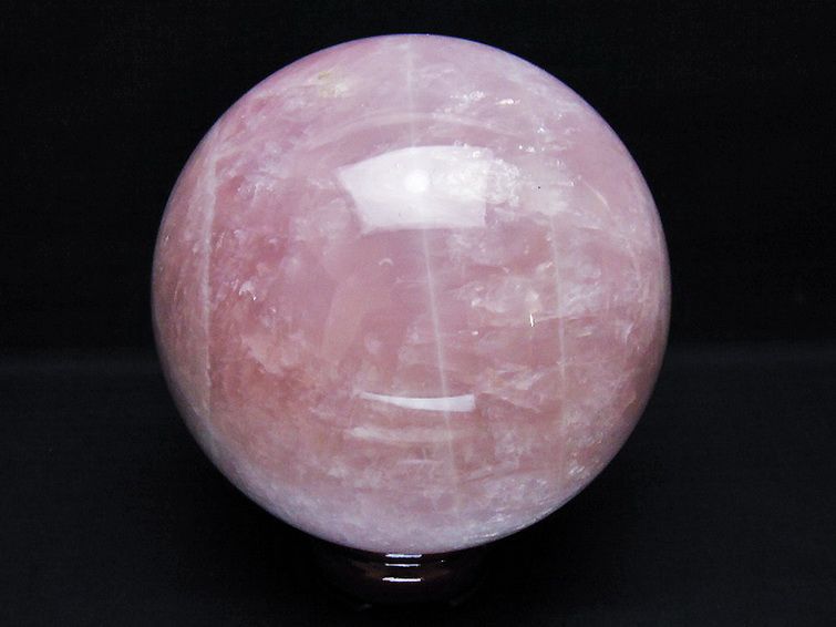 3Kg ローズクォーツ 丸玉 133mm [T456-15253] 3枚目