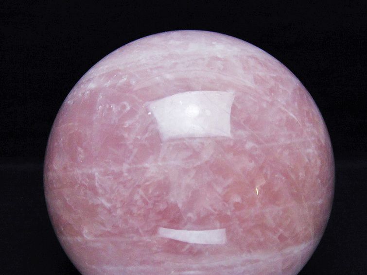 3.2Kg ローズクォーツ 丸玉 135mm [t456-15255] 2枚目