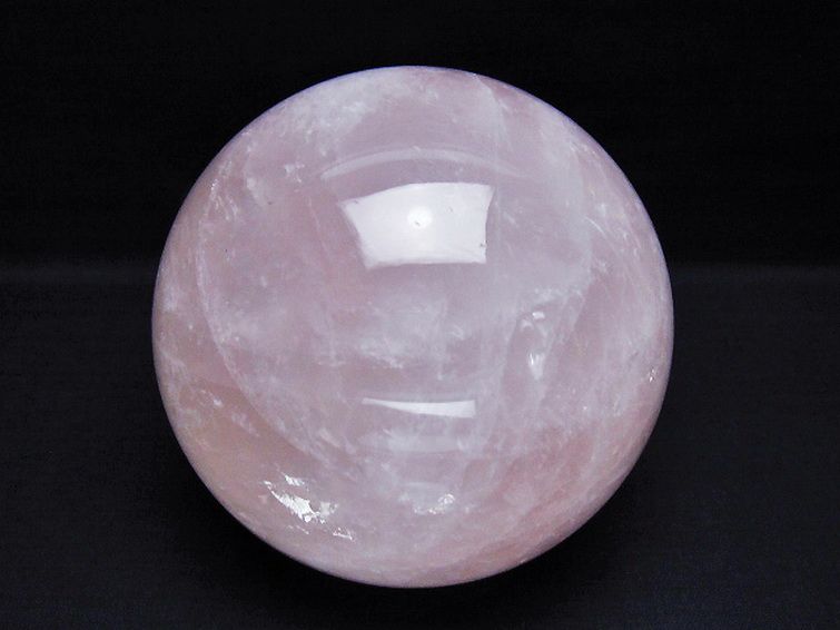 2Kg ローズクォーツ 丸玉 115mm [T456-15262] 1枚目