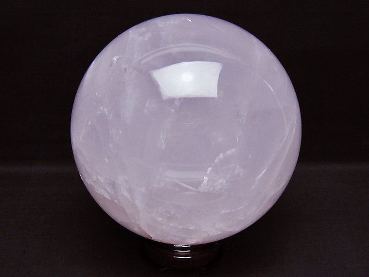 3.1Kg ローズクォーツ 丸玉 135mm [T456-15272] 3枚目