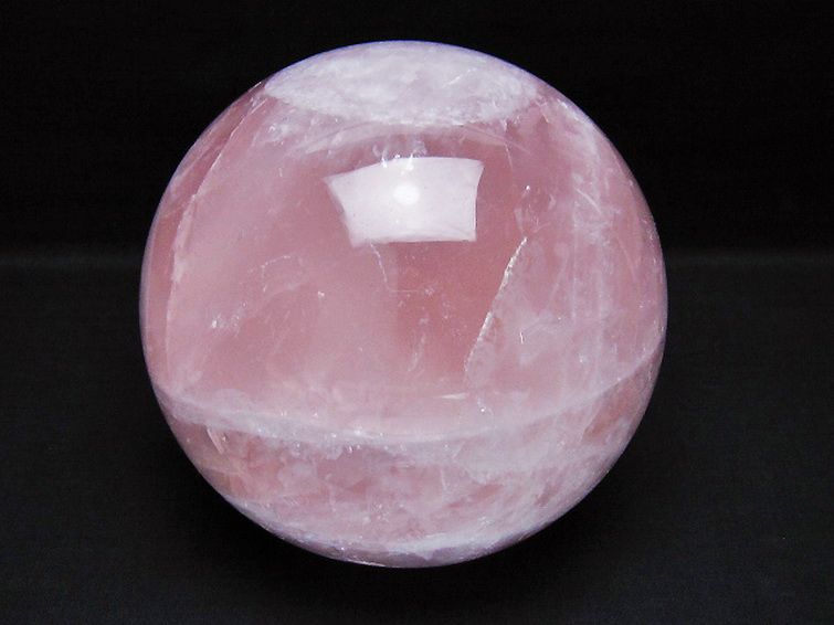 3.1Kg ローズクォーツ 丸玉 133mm [t456-15274] 1枚目