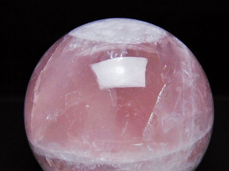 3.1Kg ローズクォーツ 丸玉 133mm [t456-15274] 2枚目