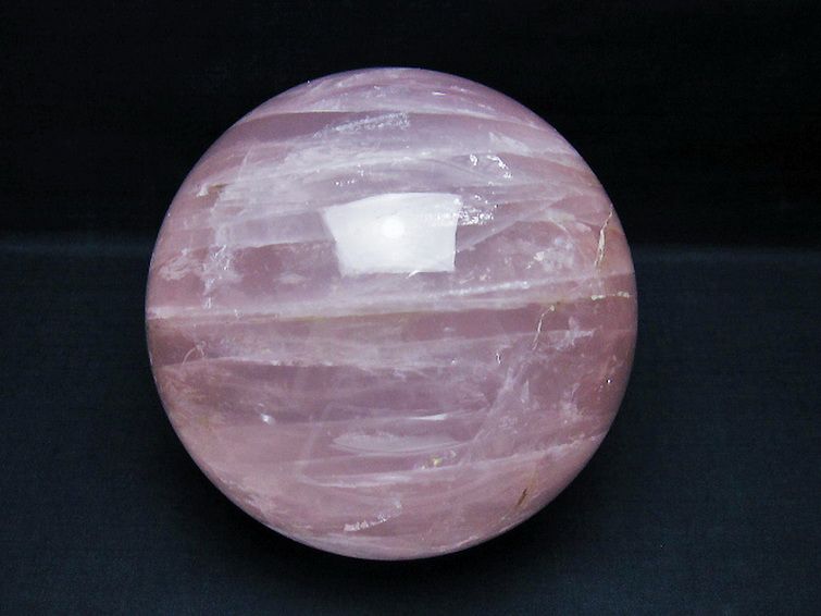 3.2Kg ローズクォーツ 丸玉 135mm [t456-15276] 1枚目