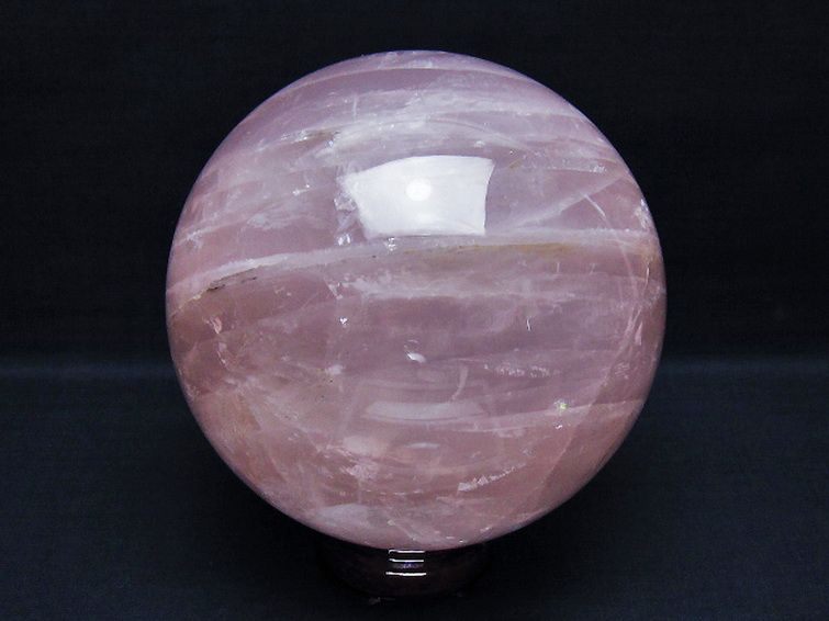 3.2Kg ローズクォーツ 丸玉 135mm [t456-15276] 3枚目