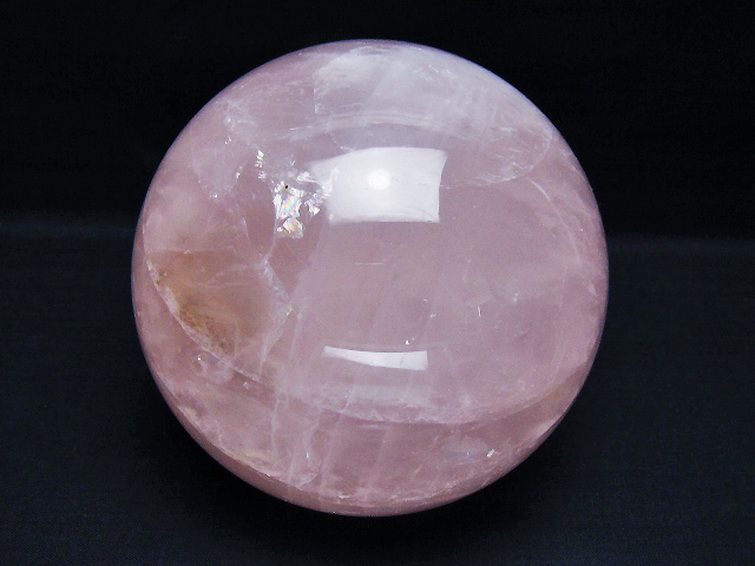 2.1Kg ローズクォーツ 丸玉 120mm [T456-15281] 1枚目