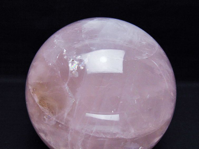 2.1Kg ローズクォーツ 丸玉 120mm [T456-15281] 2枚目