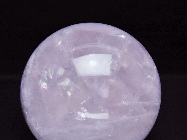 1.7Kg ローズクォーツ 丸玉 110mm [T456-15286] 2枚目