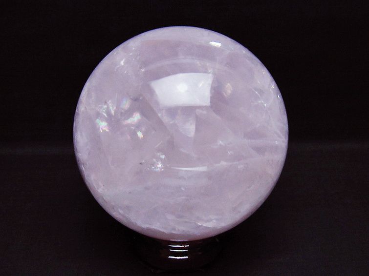 1.7Kg ローズクォーツ 丸玉 110mm [T456-15286] 3枚目