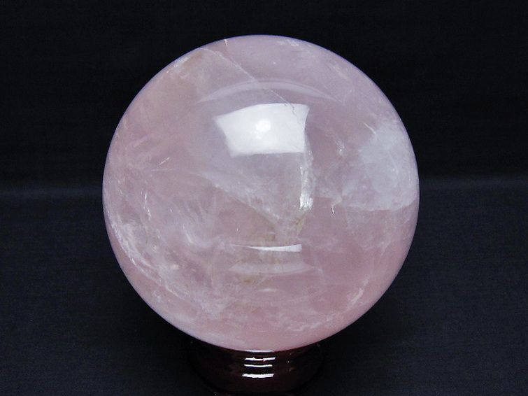 1.6Kg ローズクォーツ 丸玉 110mm [t456-15289] 3枚目