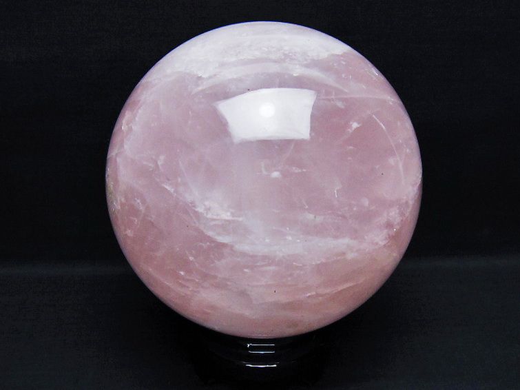 5Kg ローズクォーツ 丸玉 157mm [T456-15297] 3枚目