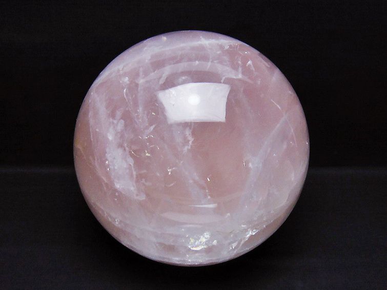 9Kg ローズクォーツ 丸玉 190mm [t456-15317] 1枚目