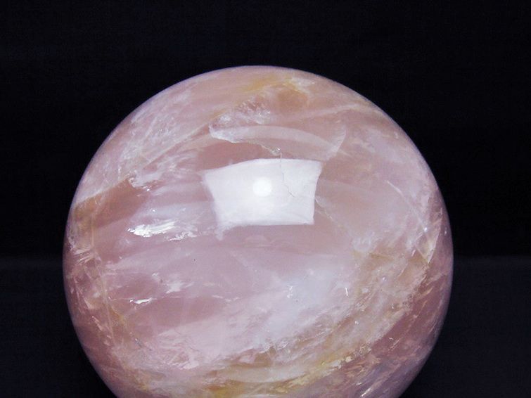 6.8Kg ローズクォーツ 丸玉 175mm [t456-15318] 2枚目