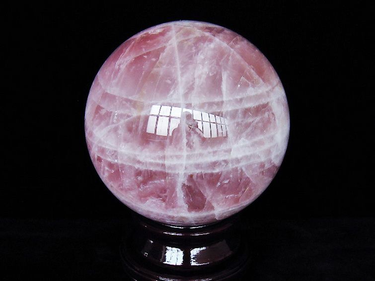 18.3Kg ローズクォーツ 丸玉 240mm 同梱不可 [T456-15325] 3枚目