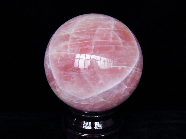 32.7Kg ローズクォーツ 丸玉 285mm 同梱不可 [T456-15326] 3枚目