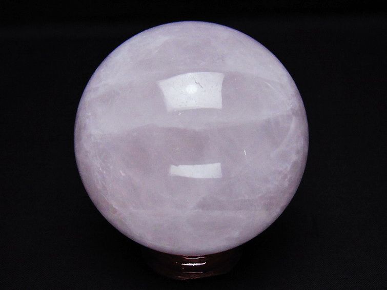 ローズクォーツ 丸玉 69mm [t456-15355] 3枚目