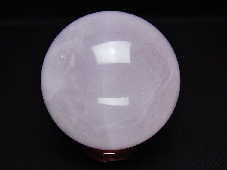 ローズクォーツ 丸玉 75mm [t456-15369] 3枚目