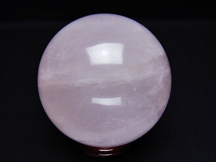ローズクォーツ 丸玉 77mm [T456-15381] 3枚目