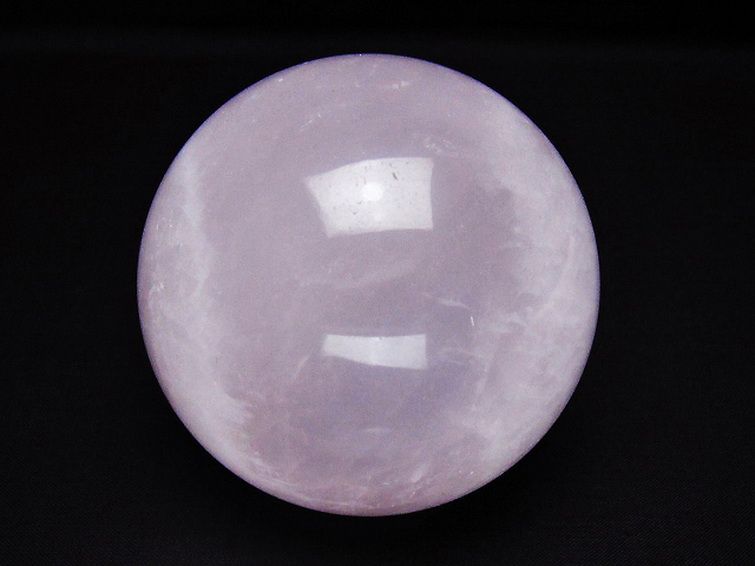 ローズクォーツ 丸玉 78mm [t456-15386] 1枚目