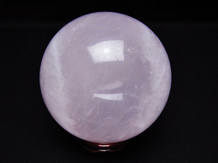 ローズクォーツ 丸玉 78mm [t456-15386] 3枚目