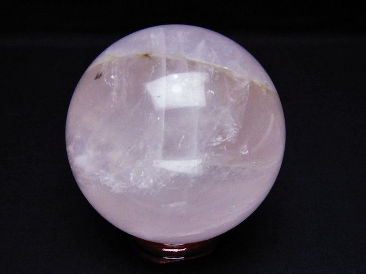 ローズクォーツ 丸玉 73mm [T456-15388] 3枚目