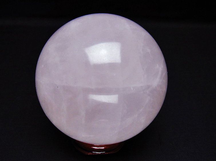 ローズクォーツ 丸玉 74mm [t456-15392] 3枚目