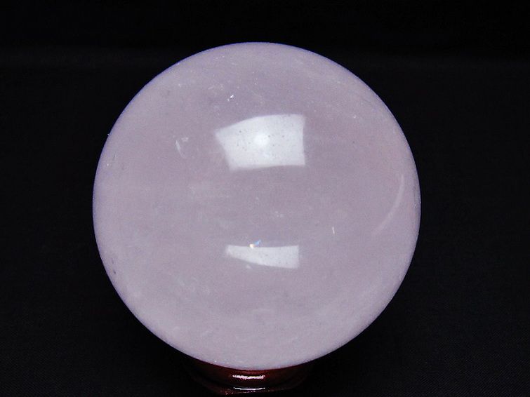 ローズクォーツ 丸玉 73mm [t456-15400] 3枚目