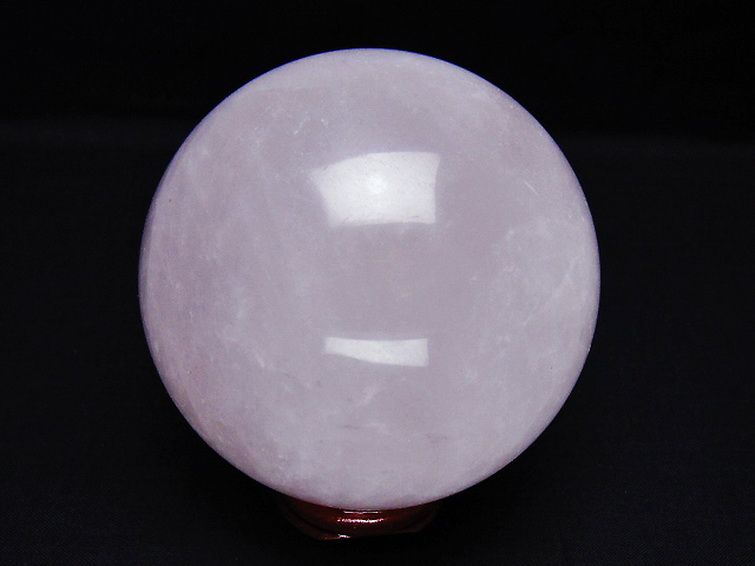 ローズクォーツ 丸玉 81mm [t456-15442] 3枚目