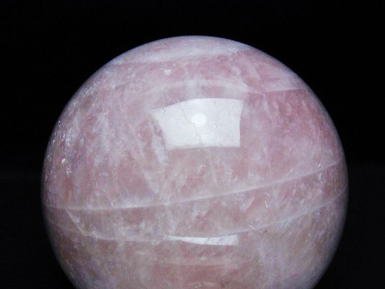 2.6Kg ローズクォーツ 丸玉 125mm [t456-15472] 2枚目