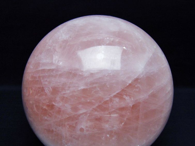 3.3Kg ローズクォーツ 丸玉 135mm [t456-15482] 2枚目