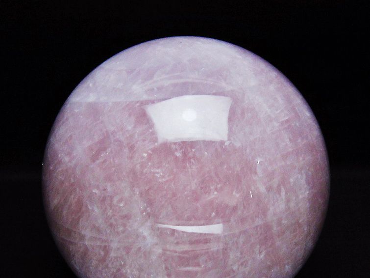 2.8Kg ローズクォーツ 丸玉 130mm [t456-15493] 2枚目