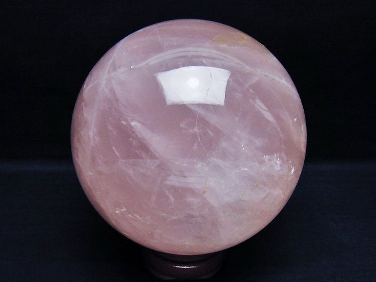 3.1Kg ローズクォーツ 丸玉 130mm [t456-15518] 3枚目